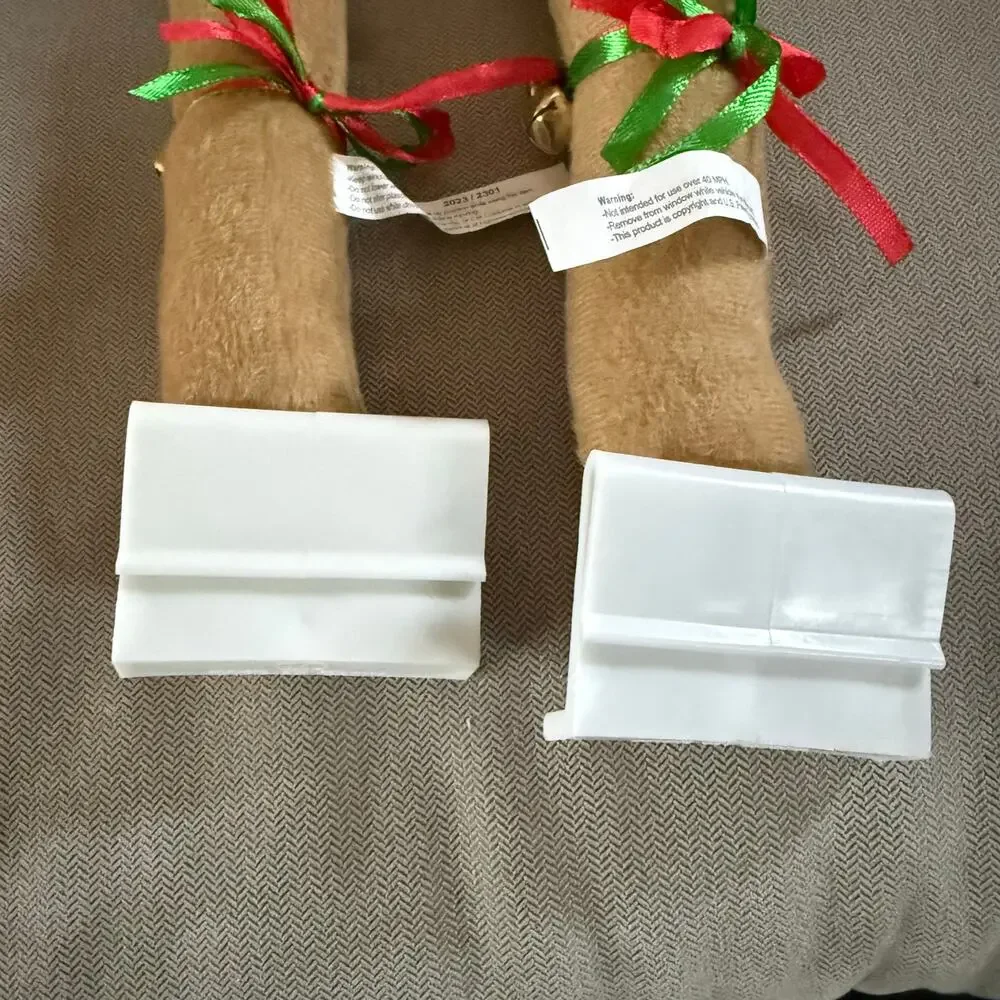 Christmas Reindeer Car Costume Kit Plush Antlers & Red Nose Holiday Decor